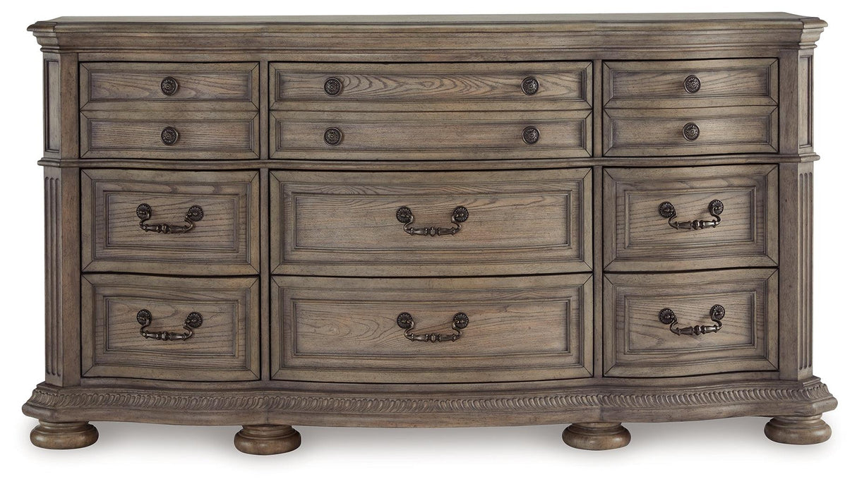 Ardenfield Light Brown Dresser by Ashley at Eve Furniture