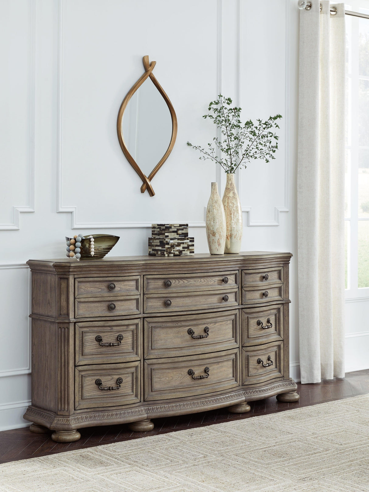 Ardenfield Light Brown Dresser by Ashley at Eve Furniture