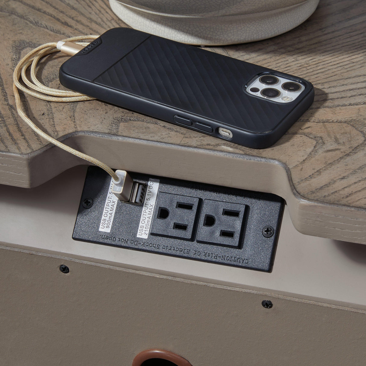 Ardenfield Light Brown Nightstand by Ashley at Eve Furniture