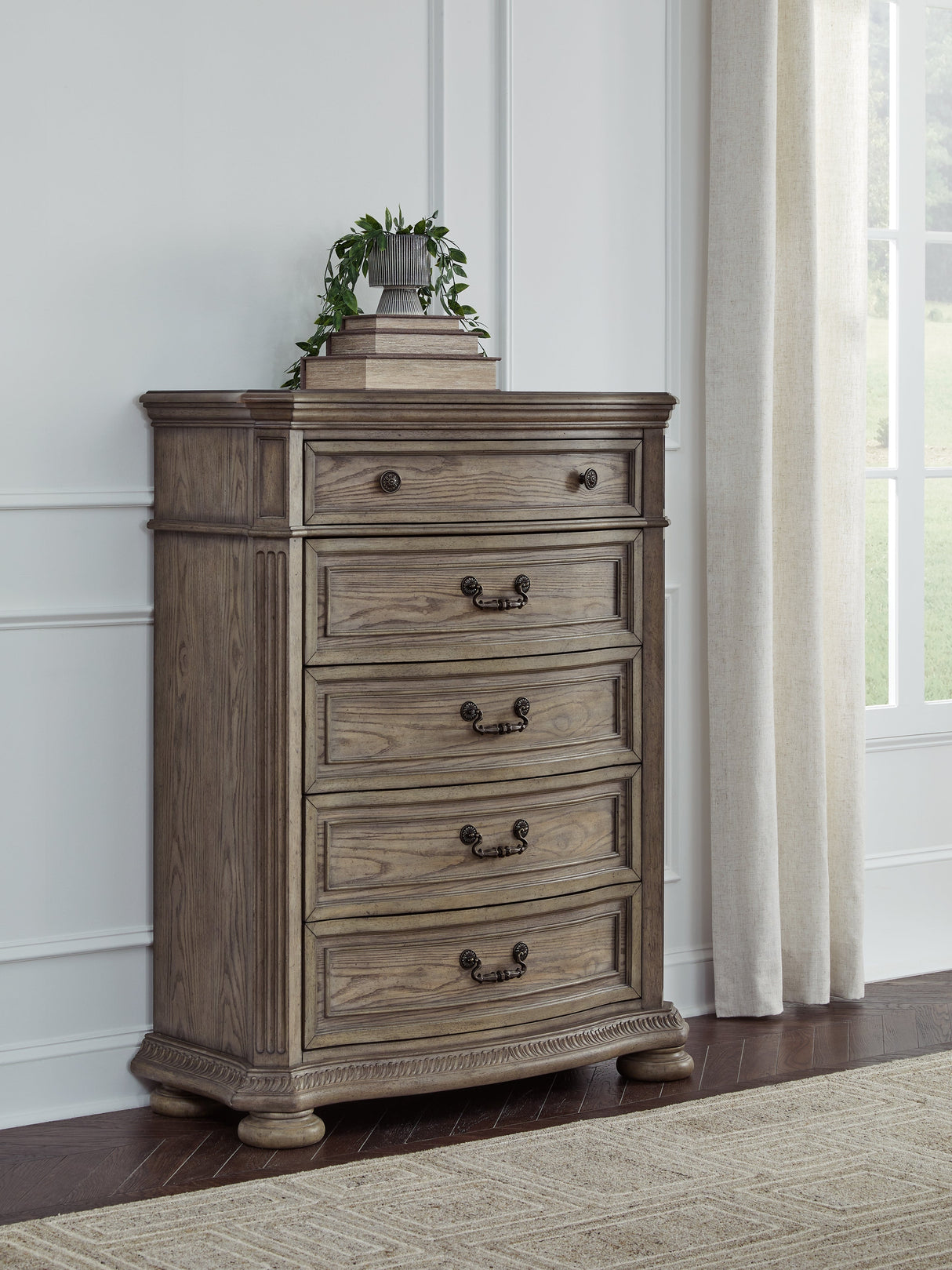 Ardenfield Light Brown Upholstered Sleigh Bedroom Set by Ashley at Eve Furniture