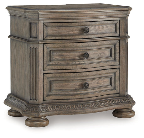 Ardenfield Light Brown Upholstered Sleigh Bedroom Set by Ashley at Eve Furniture