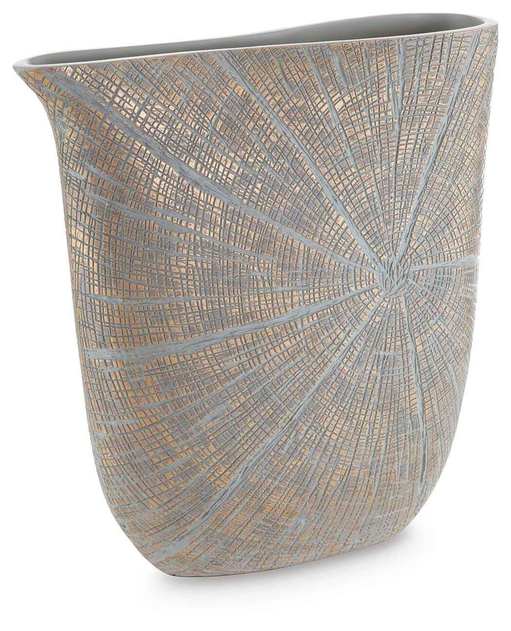 Ardenley Antique Gold Finish Vase by Ashley at Eve Furniture