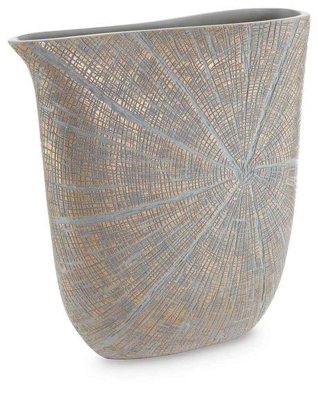 Ardenley Antique Gold Finish Vase by Ashley at Eve Furniture
