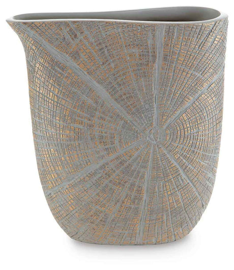 Ardenley Antique Gold Finish Vase by Ashley at Eve Furniture