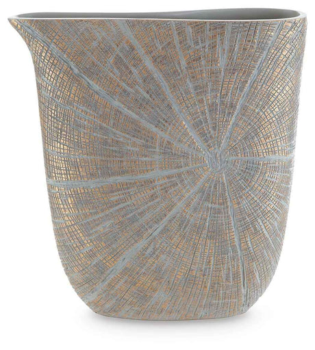Ardenley Antique Gold Finish Vase by Ashley at Eve Furniture