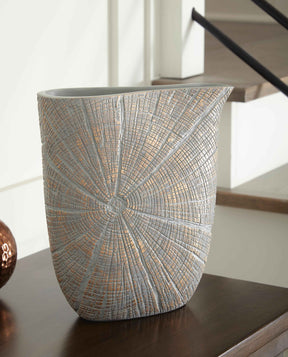 Ardenley Antique Gold Finish Vase by Ashley at Eve Furniture