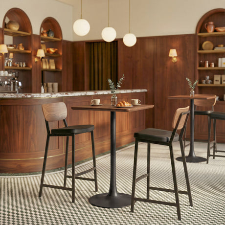 Ardenne Black & Brown Barstool (Set of 2) by Zuomod at Eve Furniture