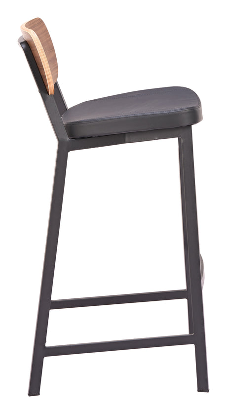 Ardenne Black & Brown Barstool (Set of 2) by Zuomod at Eve Furniture