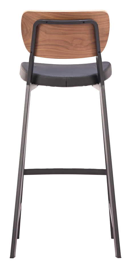 Ardenne Black & Brown Barstool (Set of 2) by Zuomod at Eve Furniture
