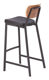 Ardenne Black & Brown Barstool (Set of 2) by Zuomod at Eve Furniture