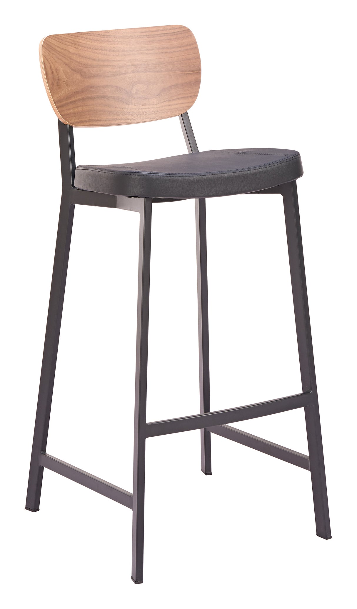Ardenne Black & Brown Barstool (Set of 2) by Zuomod at Eve Furniture