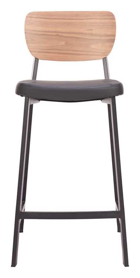 Ardenne Black & Brown Counter Stool (Set of 2) by Zuomod at Eve Furniture