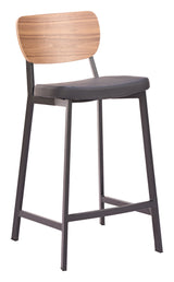 Ardenne Black & Brown Counter Stool (Set of 2) by Zuomod at Eve Furniture