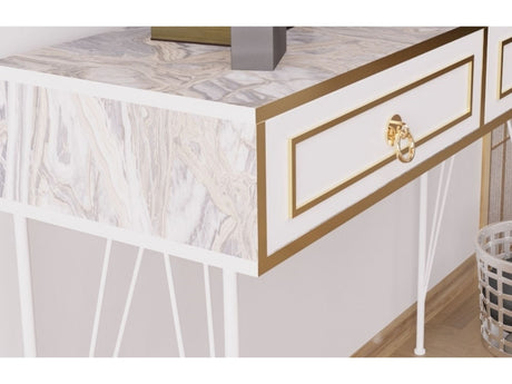 Ardeno London Consol Table White Marble by Furnia at Eve Furniture