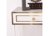 Ardeno London Consol Table White Marble by Furnia at Eve Furniture