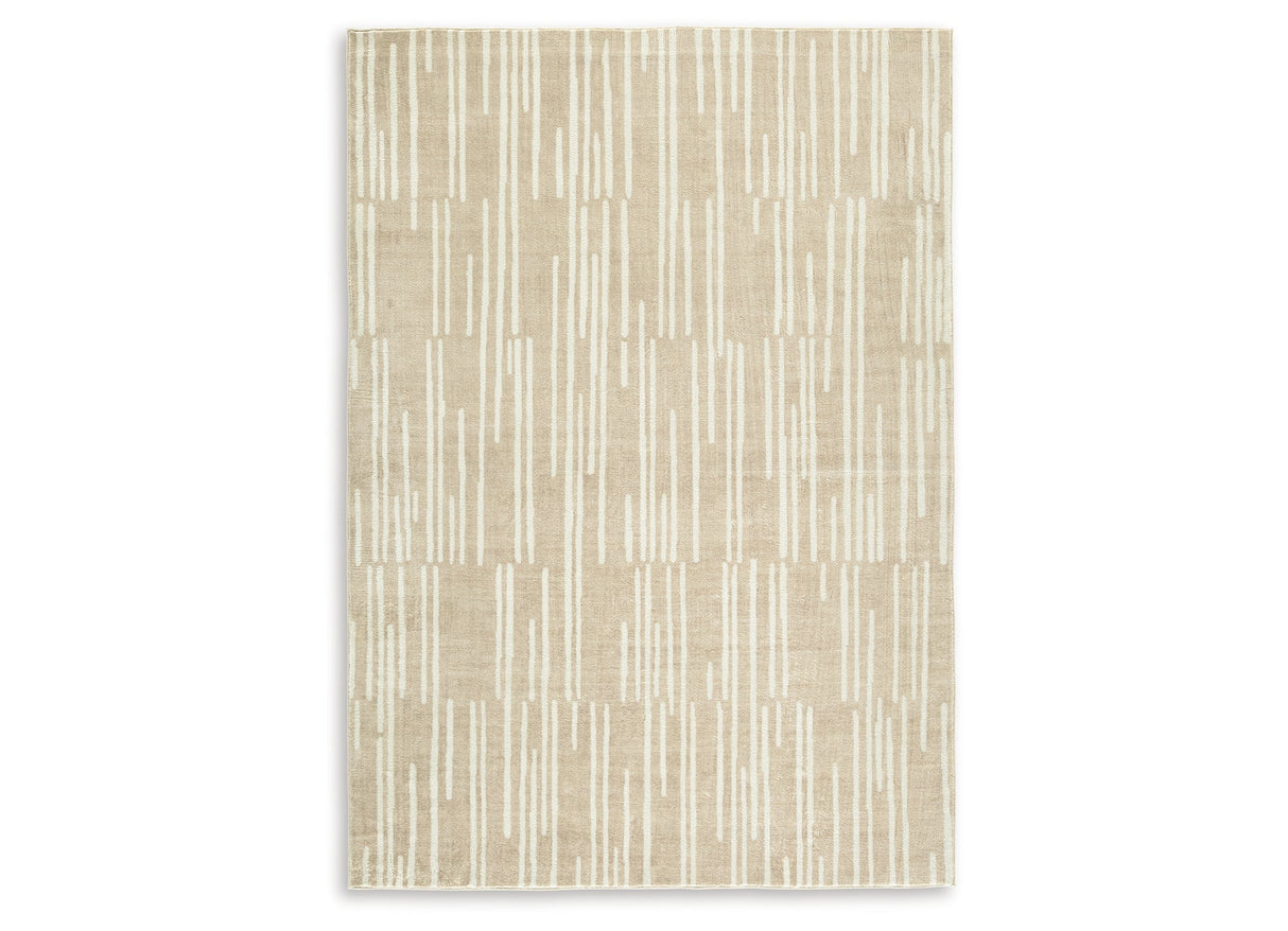 Ardenville Tan/Cream Medium Rug by Ashley at Eve Furniture
