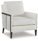 Ardenworth Black/Ivory Accent Chair by Ashley at Eve Furniture