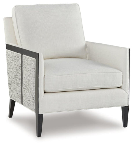 Ardenworth Black/Ivory Accent Chair by Ashley at Eve Furniture