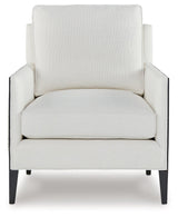 Ardenworth Black/Ivory Accent Chair by Ashley at Eve Furniture