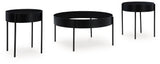 Ardoline Black Table (Set of 3)