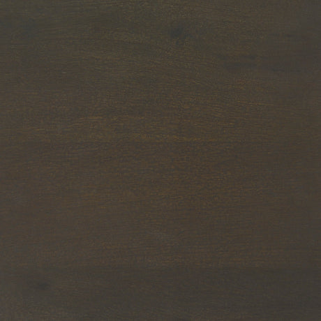 Arelius Black-Brown Wood W/ Black Metal Base Display Cabinet by Mercana at Eve Furniture