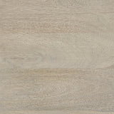Arelius Gray Wood, Black Metal Base w/ 2 Glass Doors Accent Cabinet by Mercana at Eve Furniture