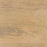 Arelius Light Brown Wood W/ Black Metal Base Display Cabinet by Mercana at Eve Furniture