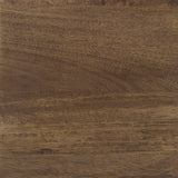 Arelius Medium Brown Wood W/ Black Metal Base Display Cabinet by Mercana at Eve Furniture