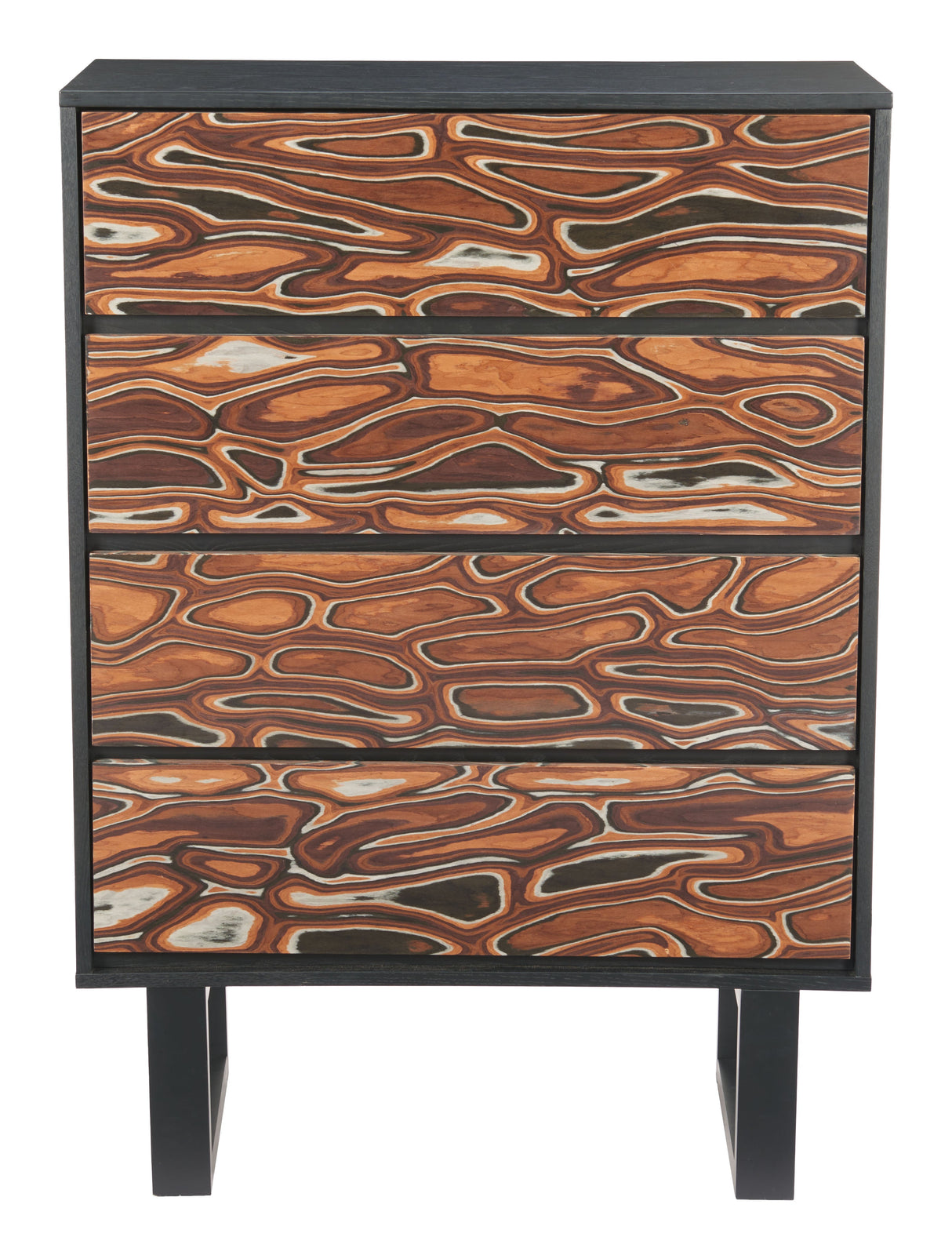 Aremi Brown & Black Chest by Zuomod at Eve Furniture