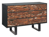 Aremi Brown & Black Dresser by Zuomod at Eve Furniture