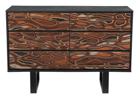 Aremi Brown & Black Dresser by Zuomod at Eve Furniture