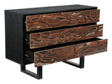 Aremi Brown & Black Dresser by Zuomod at Eve Furniture