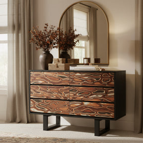 Aremi Brown & Black Dresser by Zuomod at Eve Furniture