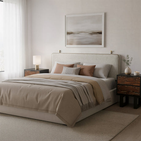 Aremi Brown & Black Nightstand by Zuomod at Eve Furniture
