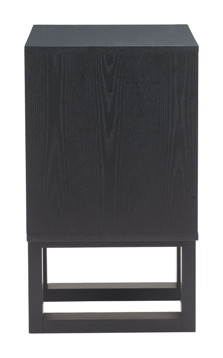 Aremi Brown & Black Nightstand by Zuomod at Eve Furniture