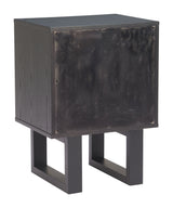 Aremi Brown & Black Nightstand by Zuomod at Eve Furniture