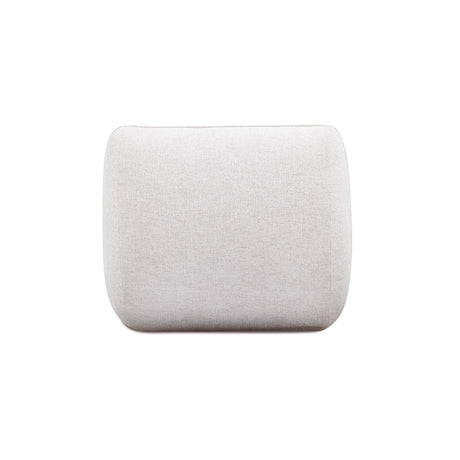 Arezaa Stone White Contract-Grade Basketweave Chenille Armless Chair by TOV Furniture at Eve Furniture