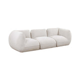 Arezza 115" Stone White Contract-Grade Basketweave Chenille Modular Sofa by TOV Furniture at Eve Furniture