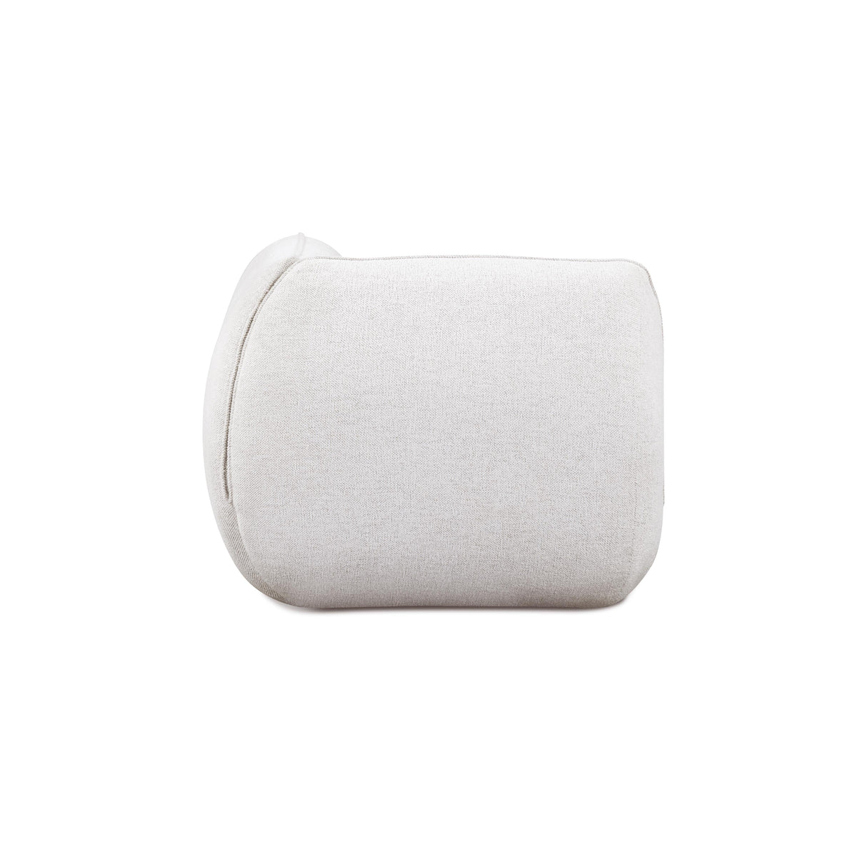 Arezza Stone White Contract-Grade Basketweave Chenille Corner Chair by TOV Furniture at Eve Furniture