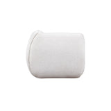Arezza Stone White Contract-Grade Basketweave Chenille Corner Chair by TOV Furniture at Eve Furniture