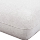 Arezza Stone White Contract-Grade Basketweave Chenille Ottoman by TOV Furniture at Eve Furniture