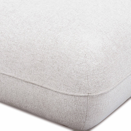 Arezza Stone White Contract-Grade Basketweave Chenille Ottoman by TOV Furniture at Eve Furniture