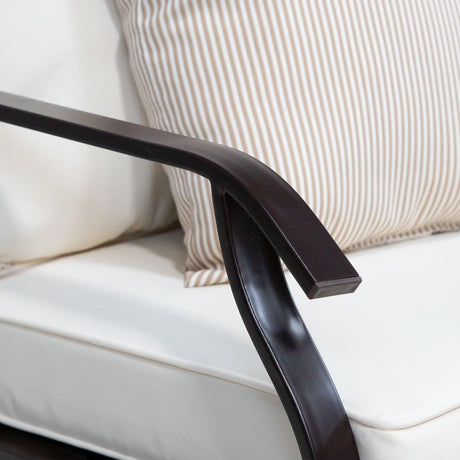 Arezzo Beige 4-Piece Outdoor Furniture Set by Furniture of America at Eve Furniture