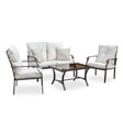 Arezzo Beige 4-Piece Outdoor Furniture Set by Furniture of America at Eve Furniture