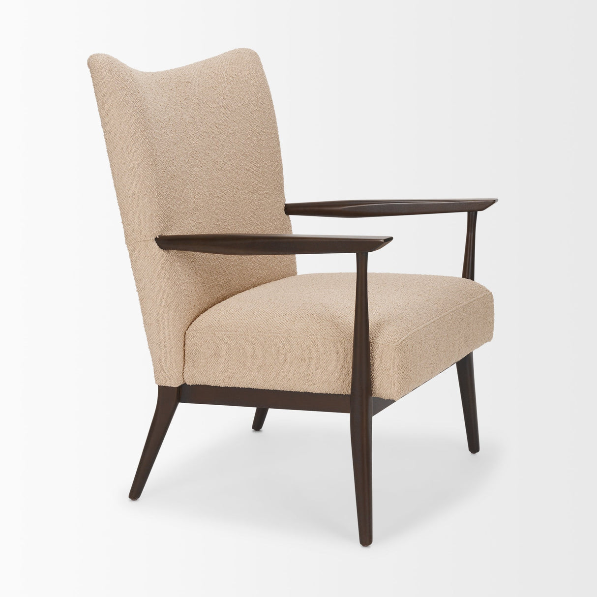 Argent Beige Boucle Accent Chair by Mercana at Eve Furniture