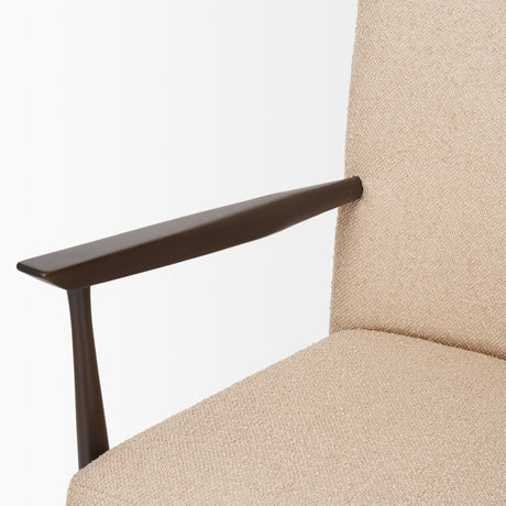 Argent Beige Boucle Accent Chair by Mercana at Eve Furniture