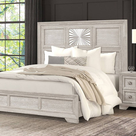 Argenthart Light Gray 5-Piece Queen Bedroom Set by Furniture of America at Eve Furniture