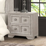 Argenthart Light Gray 4-Piece Queen Bedroom Set by Furniture of America at Eve Furniture