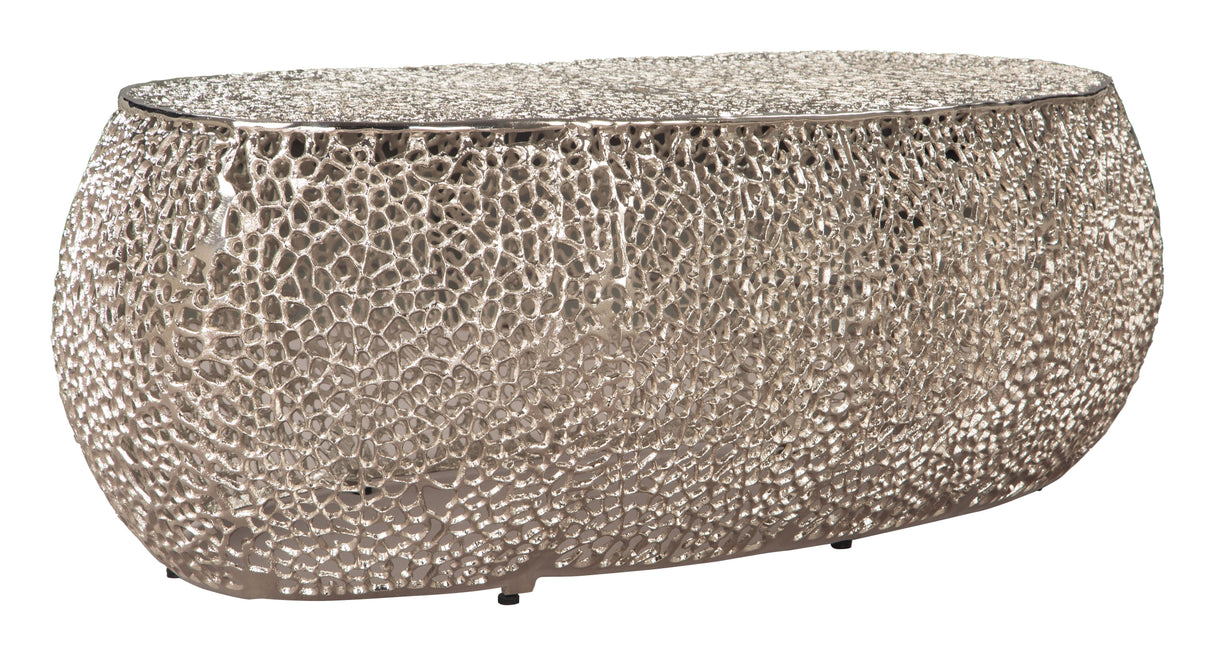 Argento Coffee Table Silver by Zuomod at Eve Furniture