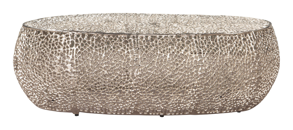 Argento Coffee Table Silver by Zuomod at Eve Furniture
